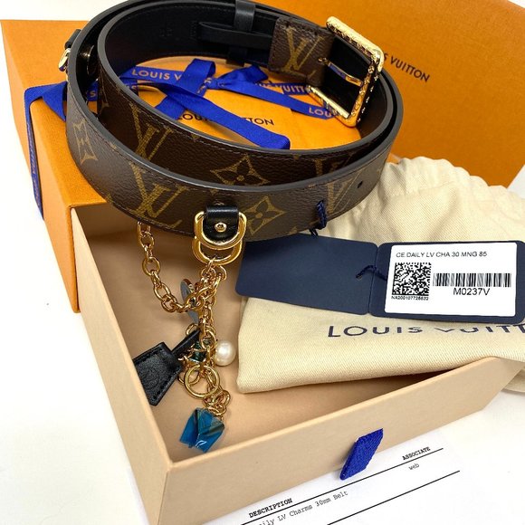 Louis Vuitton Daily LV Charms 30mm Belt - Picture 1 of 11